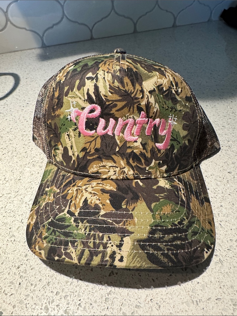 OTTO Camouflage and Pink Hat - Cuntry
